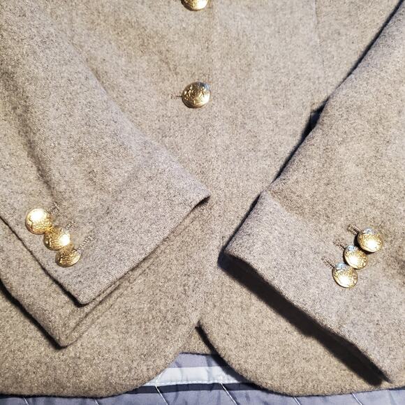 J. Crew Mercantile Size 2 Gray Schoolboy Blazer Wool Blend Preppy Academia - Picture 7 of 13